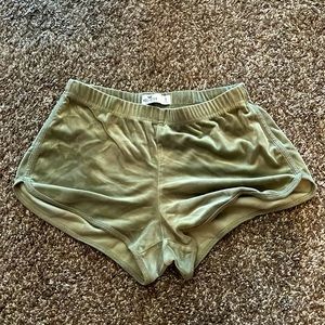 Hollister velvet shorts